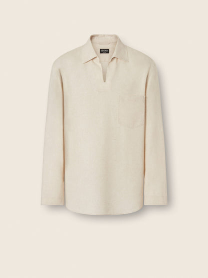Zegna Oasi Lino Polo Shirt
