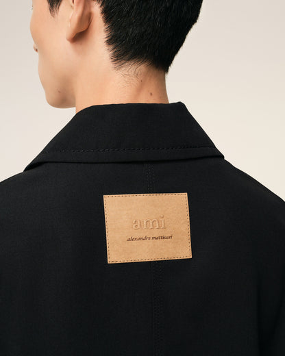 AmiParis Black New Wool Worker Jacket