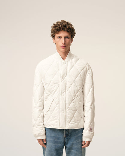 AmiParis White Nylon Padded Jacket