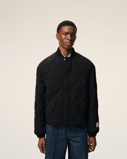 AmiParis Black Nylon Padded Jacket