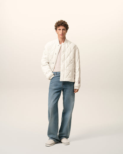 AmiParis White Nylon Padded Jacket