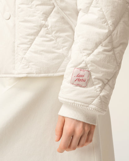 AmiParis White Nylon Padded Jacket