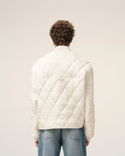 AmiParis White Nylon Padded Jacket