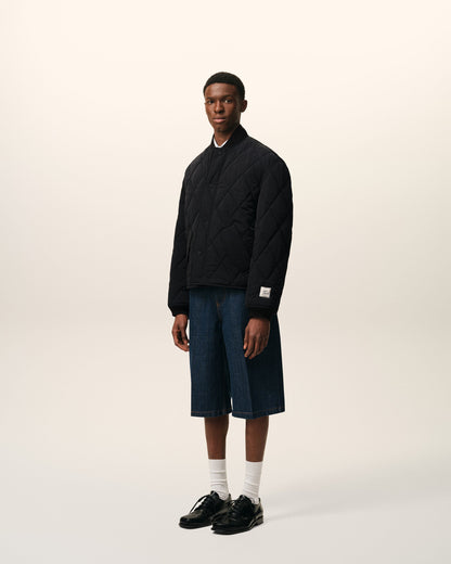AmiParis Black Nylon Padded Jacket