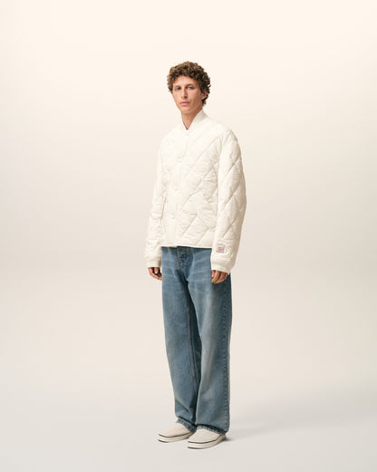 AmiParis White Nylon Padded Jacket