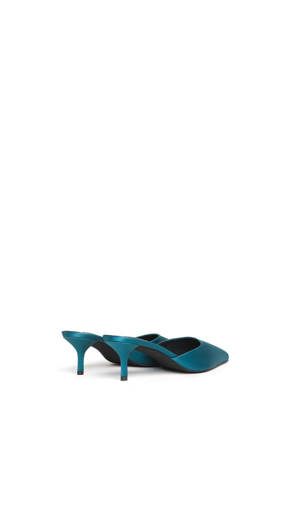 Alaïa Le Cœur Mules In Satin
