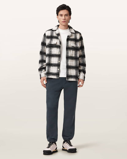 AllSaints Haven Relaxed Fit Embroidery Sweatpants Moonstone Blue