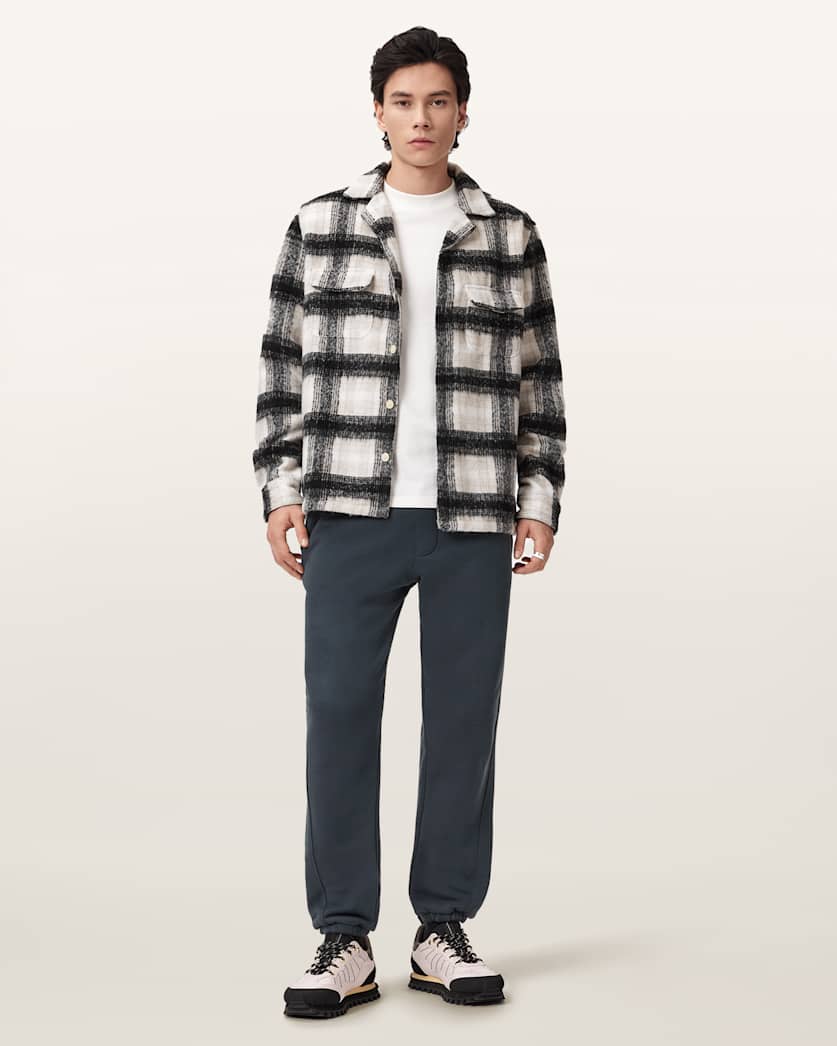 AllSaints Haven Relaxed Fit Embroidery Sweatpants Moonstone Blue