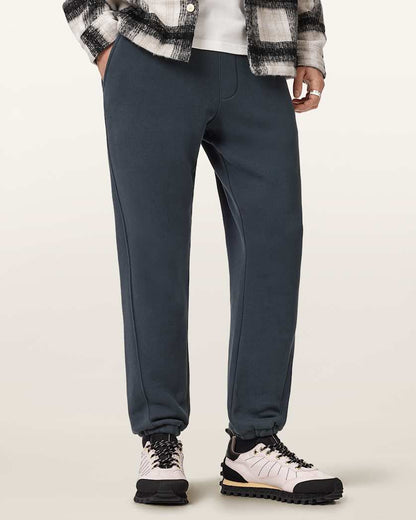 AllSaints Haven Relaxed Fit Embroidery Sweatpants Moonstone Blue