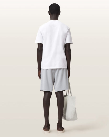 AllSaints Helix Cotton Blend Sweat Shorts Soft Ash Grey