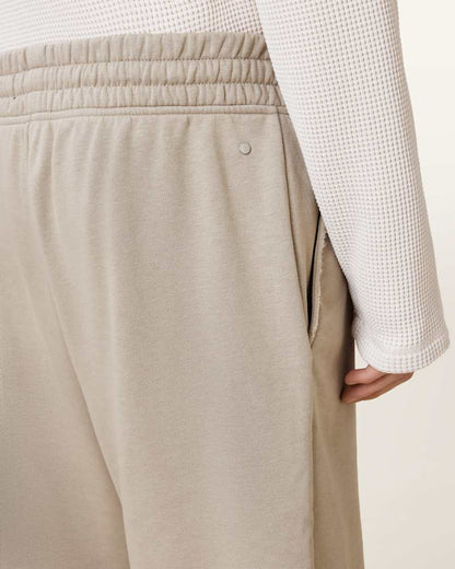 AllSaints Helix Cotton Blend Sweat Shorts Soft Ash Grey