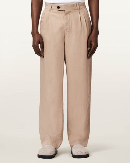 AllSaints Roland Straight Leg Pants Faded Black