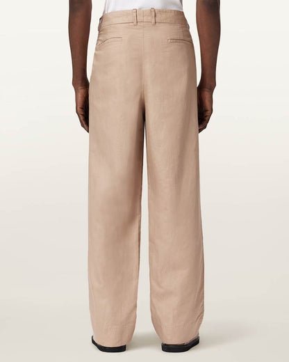 AllSaints Roland Straight Leg Pants Faded Black