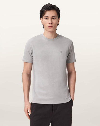 AllSaints Dexter Short Sleeve Ramskull T Shirt Optic White