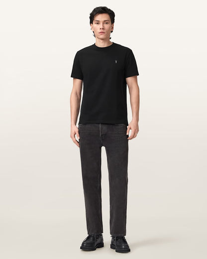 AllSaints Dexter Short Sleeve Ramskull T Shirt Optic White
