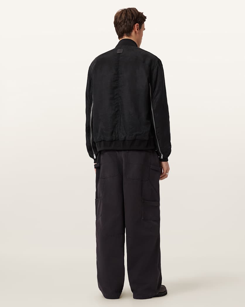 AllSaints Jackson Wide Leg Pants Pebble White