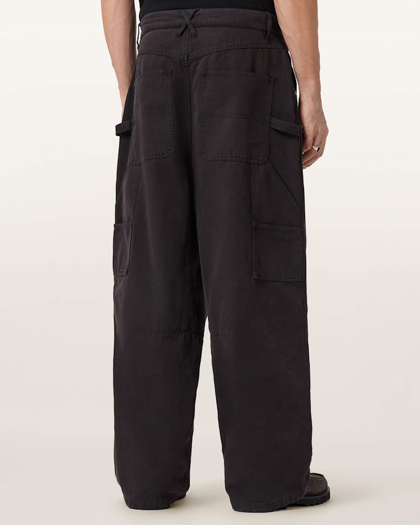 AllSaints Jackson Wide Leg Pants Pebble White