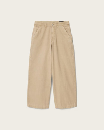AllSaints Jackson Wide Leg Pants Pebble White
