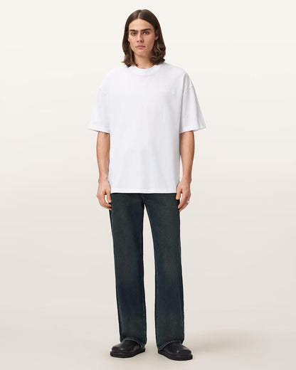 AllSaints Odyssey Oversized Short Sleeve Crew T Shirt Blushed Pink