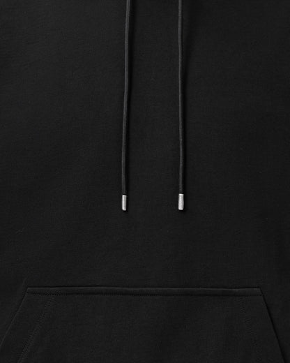 AllSaints Milo Oversized Cotton Hoodie Jet Black