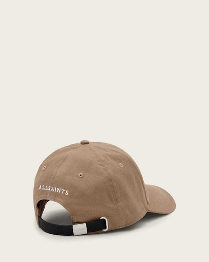 AllSaints Gothic Allsaints Baseball Cap Pine Bark Brown