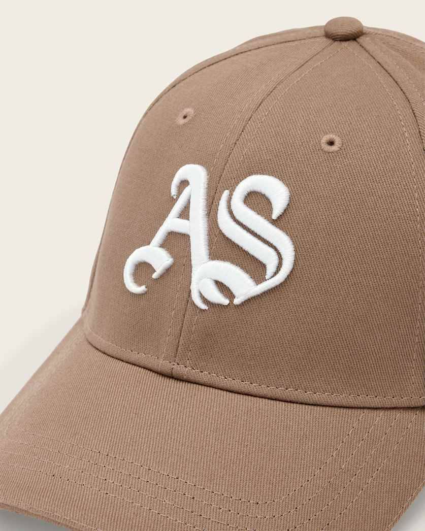 AllSaints Gothic Allsaints Baseball Cap Pine Bark Brown