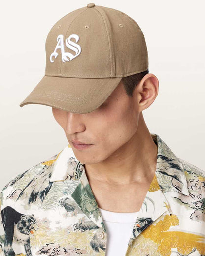 AllSaints Gothic Allsaints Baseball Cap Pine Bark Brown