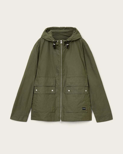 AllSaints Morton Hooded Jacket Khaki Green
