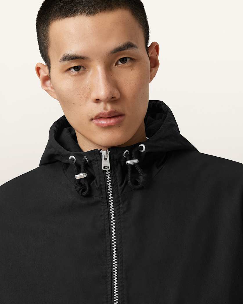 AllSaints Morton Hooded Jacket Khaki Green