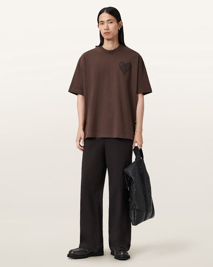 AllSaints Trip Short Sleeve T Shirt Bitter Brown