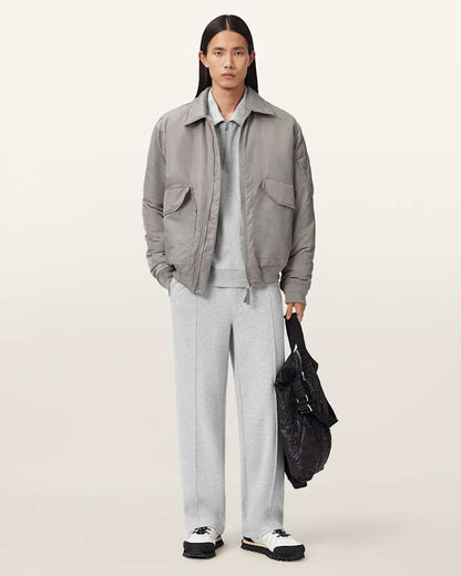 AllSaints Milo Straight Fit Sweatpants Sunil Blue