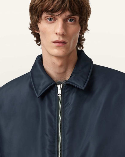 AllSaints Fallon Bomber Jacket Khaki Brown