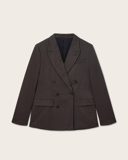 AllSaints Newton Double Breasted Blazer Baked Brown