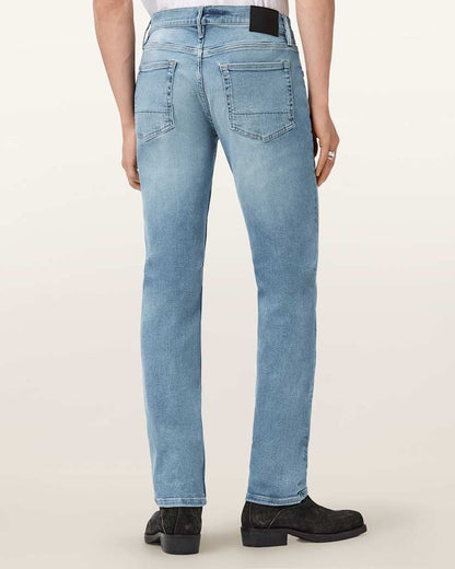 AllSaints Sid Skinny Fit Denim Jeans Light Indigo