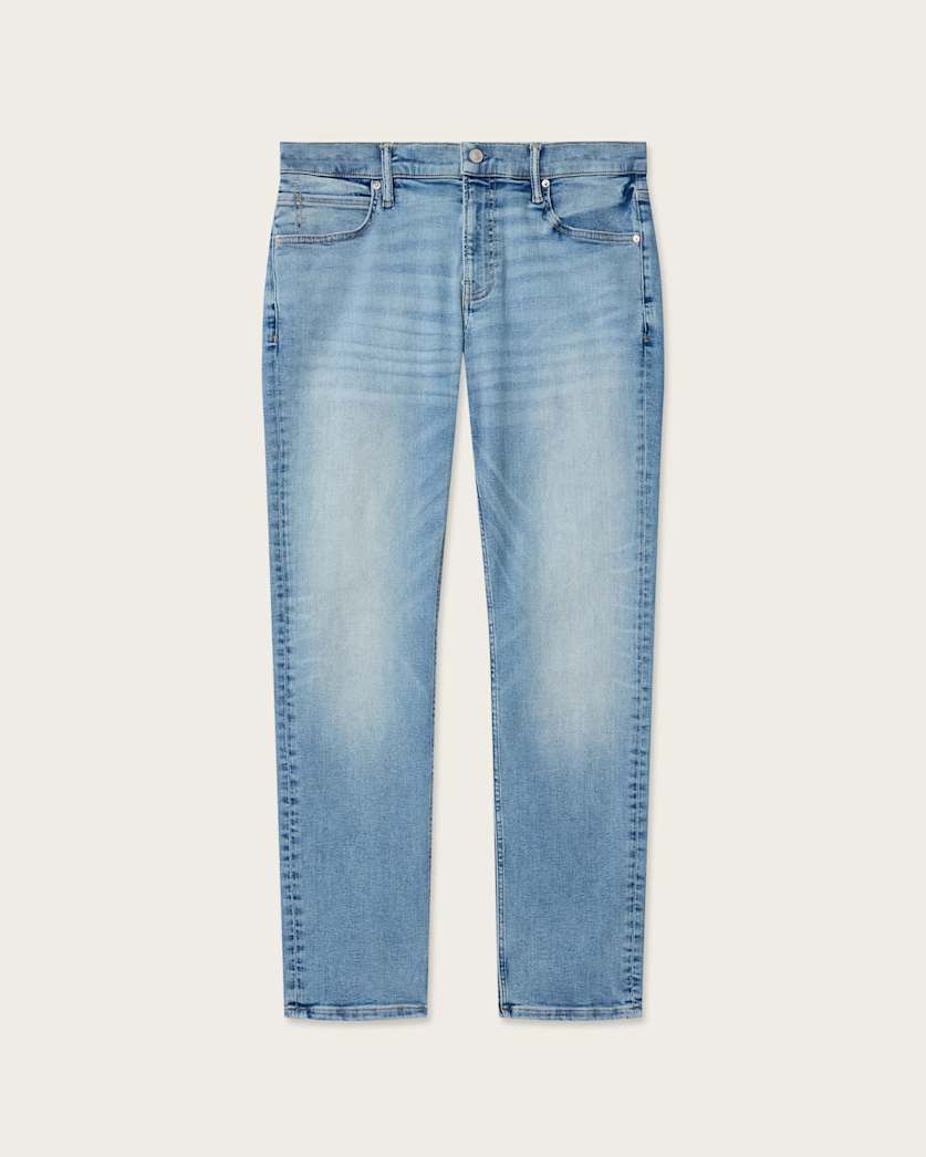 AllSaints Sid Skinny Fit Denim Jeans Light Indigo