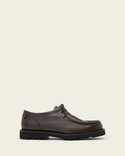 AllSaints Skiff Apron Leather Shoes Oxblood Red