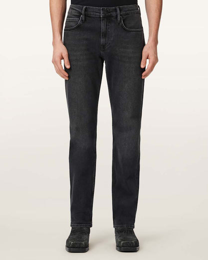 AllSaints Sid Comfort Denim Skinny Jeans Washed Black