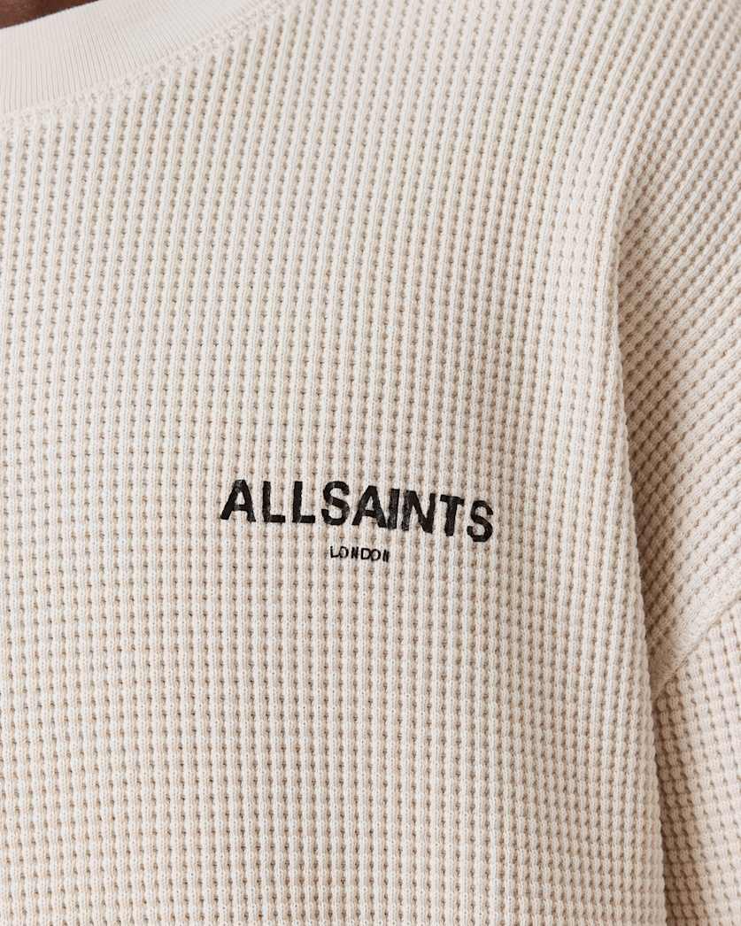 AllSaints Sept Long Sleeve Sweatshirt Smoke White