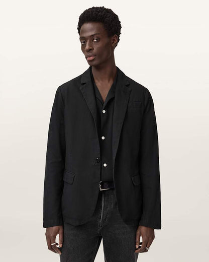 AllSaints Hanbury Slim Fit Blazer Black