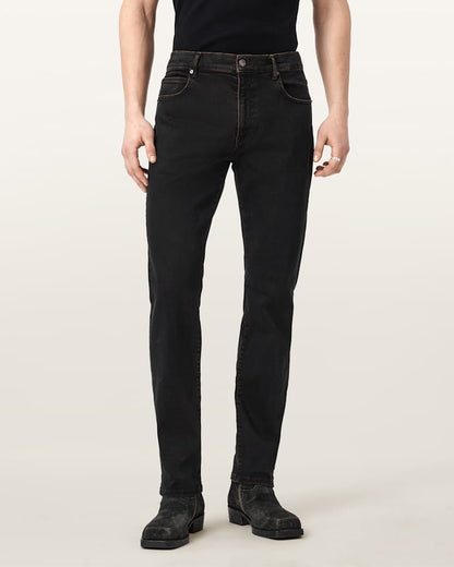 AllSaints Sid Ultra Stretch Skinny Jeans Overdyed Brown