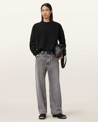 AllSaints Marko Merino Wool Sweater Black