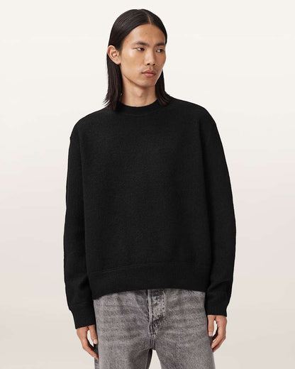 AllSaints Marko Merino Wool Sweater Black