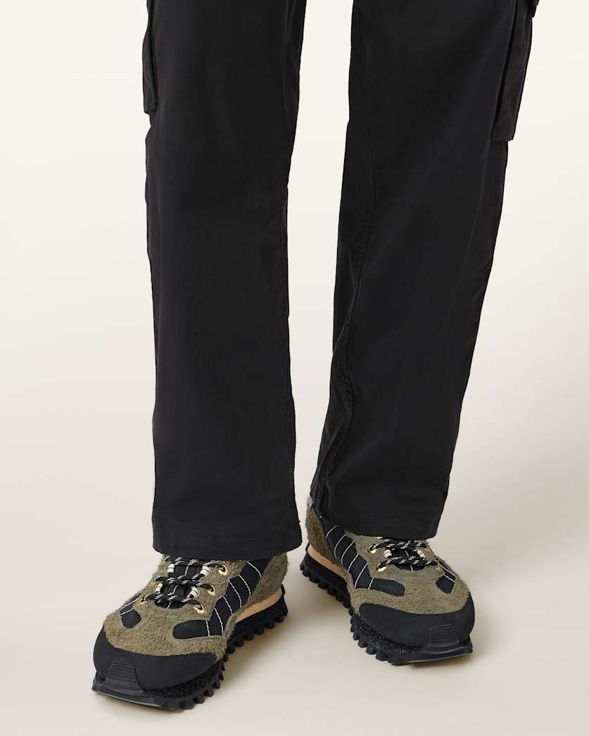 AllSaints Nevis Suede Sneakers Blush White/Black