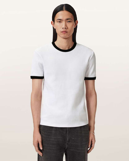 AllSaints Austin Short Sleeve T Shirt Optic White
