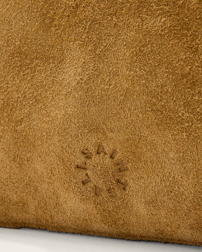 AllSaints Haven Suede Tote Bag Biscuit Brown