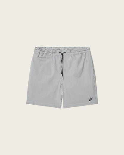 AllSaints Cipher Striped Swim Shorts Chalk White/Blue