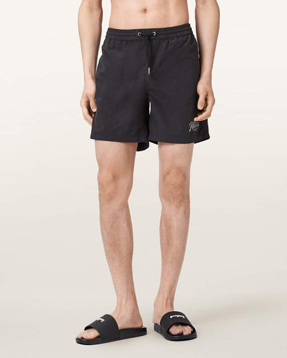 AllSaints Odyssey Slim Fit Swim Shorts Washed Black