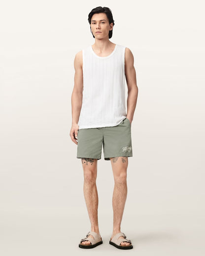 AllSaints Odyssey Slim Fit Swim Shorts Washed Black