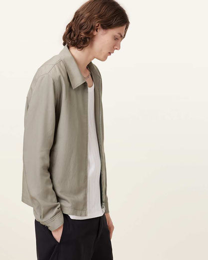 AllSaints Bradner Lightweight Jacket Baked Brown