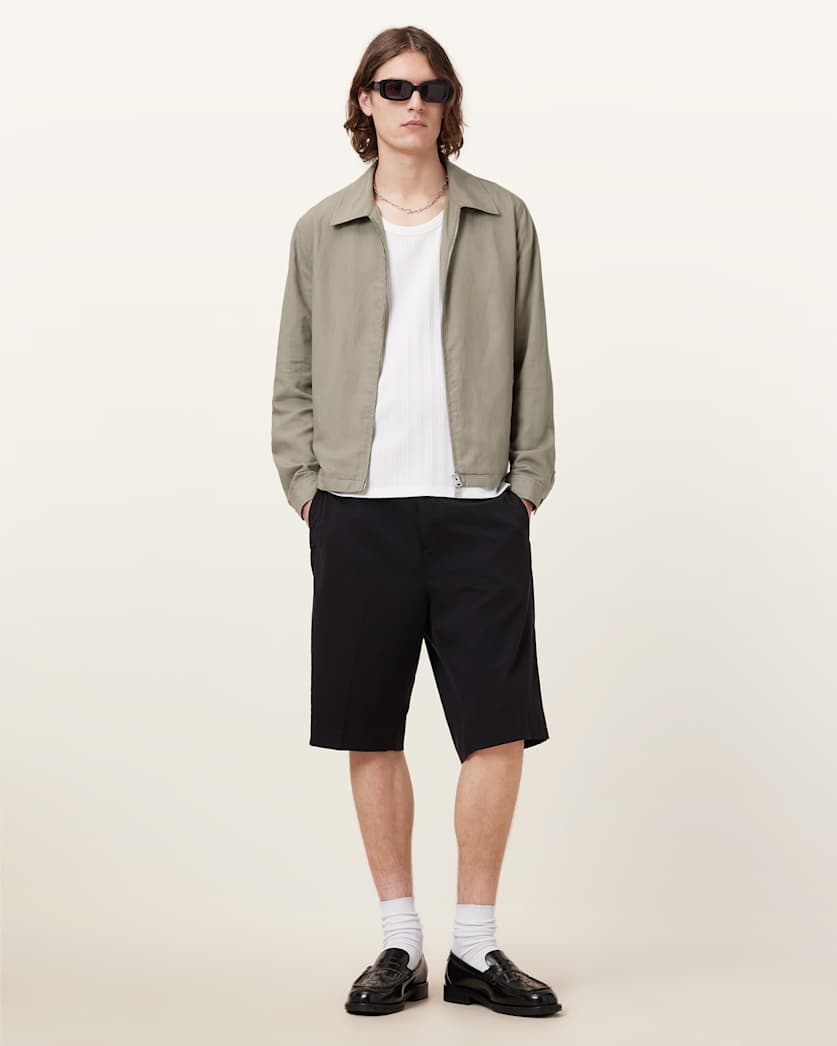 AllSaints Bradner Lightweight Jacket Baked Brown